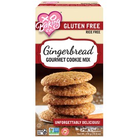 XO Baking Co. Gluten Free Gingerbread Gourmet Cookie Mix; Non-GMO; Kosher; Rice Free; Dairy Free; Soy Free; Peanut Free; No Preservatives; No Artificial Flavors or Colors, 16.8oz