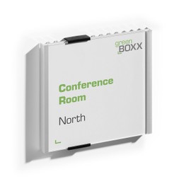 Durable Türschild (Info Sign, 149 x 148,5 mm) metallic silber, 480223