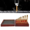 9Pcs Drill Bits for Glass Ceramic Tile Hole Opener Triangle