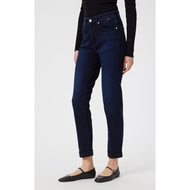 Mavi Women's Kathleen High Rise Boyfriend Jeans, Midnight Feather Blue, 28x30