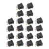 20Pcs 12V Round Rocker Switch LED Light 3 Pin 2