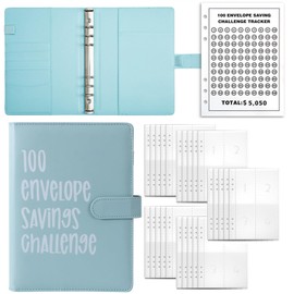 100 Envelope Saving Challenge, Money Saving Challenge, Savings Book for Money, Money Saving Folder, Budget Planner A5, Savings Book for Money Challenge, Savings Book for Couples, Offices, Home, School