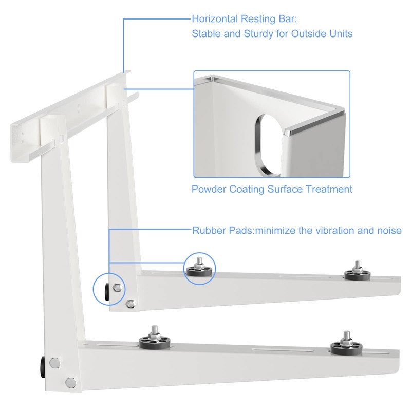 Mini Split Wall Mounting Bracket for 9000-36000BTU Ductless Air Conditioner