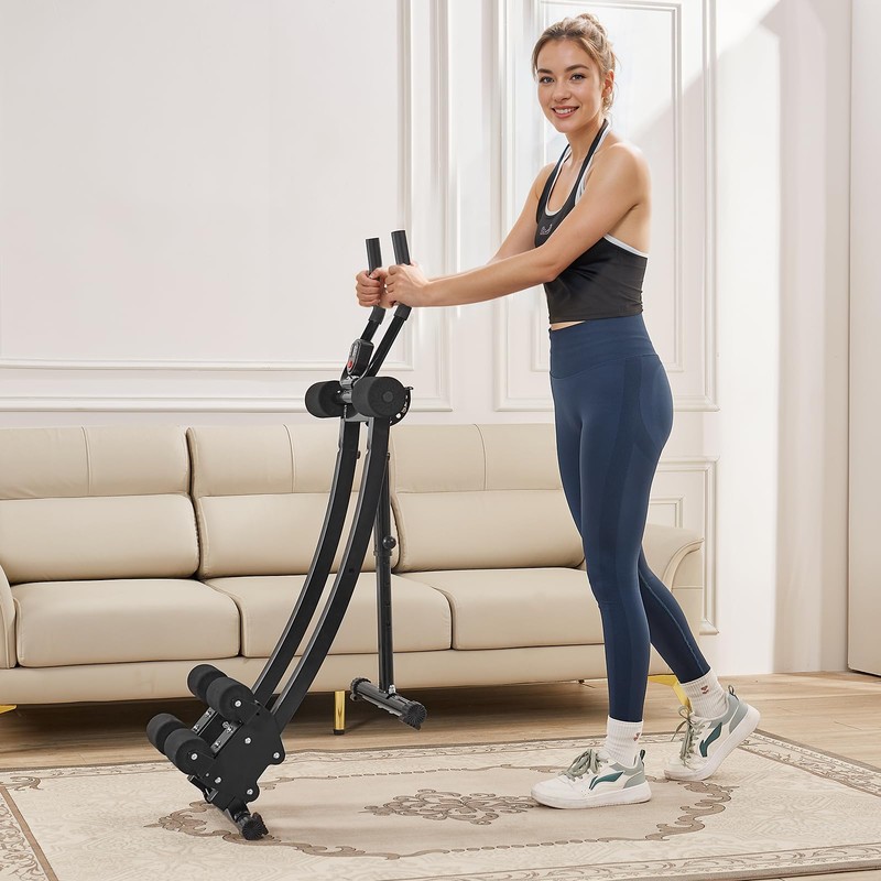 VEVOR AB Workout Machine, Dual-track Ab Workout Equipment at Home