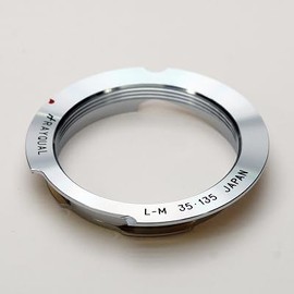 Rayqual LM35-135W Domestic Lens Mount Adapter for Leica LM Ring 35-135 Lens with Infinity Lock Lever (Semi-Cut) Silver