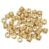 PATIKIL Threaded Inserts 1/4"-20x6x8mm, 50 Pcs Brass Heat Set Insert