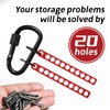 ColumPRO 4PCS 40 Holes Hex Bit Organizer, Bit Holder Keychain,