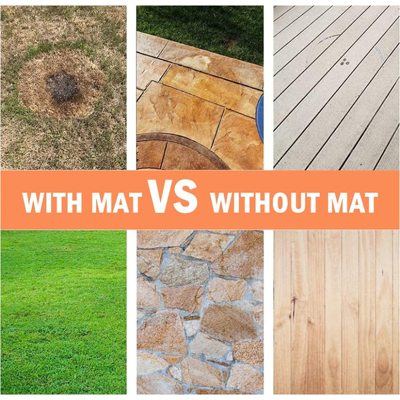 Fire pit mat Grill Mat Gas BBQ Fireproof Mat Heat