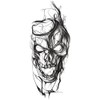 Tatuaje De Hierbas De Jugo Pegatina Calavera Flor Degradado Semipermanente
