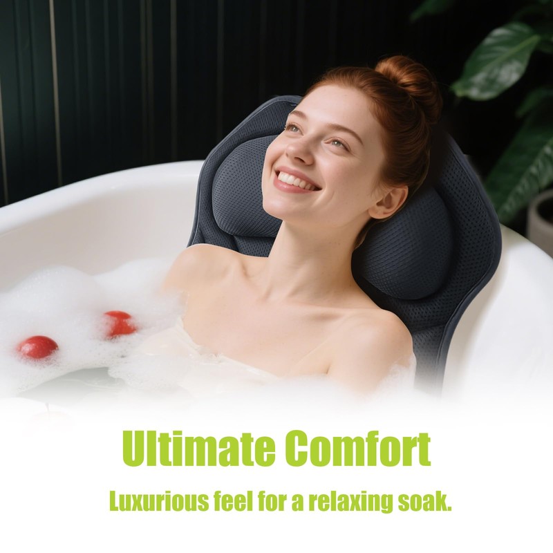 Bathland Full Body Bath Pillow for Tub - Extra Long
