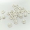 MajorCrafts 24pcs 11mm High-Grade Acrylic Small Round Mushroom Shank Sewing
