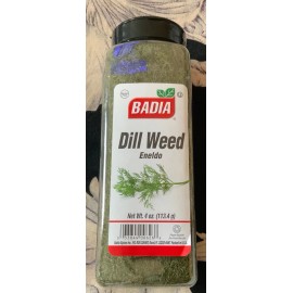Badia 4 oz Bottle Badia Dill Weed Chopped Herbs Dried Eneldo No Gluten Kosher