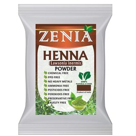 Zenia Pure Henna Powder (Lawsonia inermis) Triple Sifted 2023 Crop - Size: 2lbs (908g)