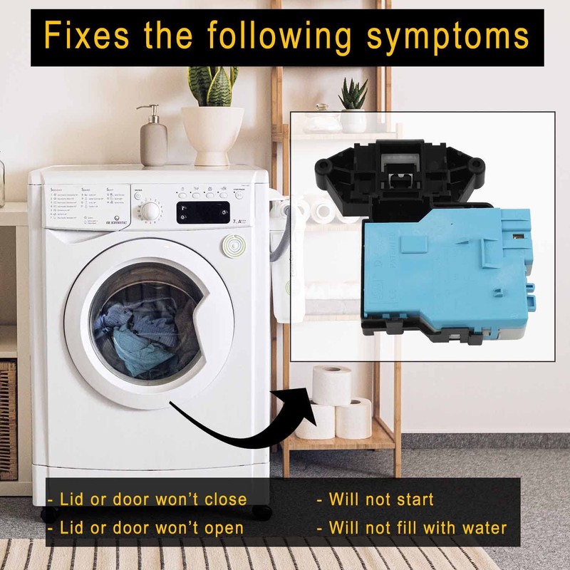 Seentech EBF49827801 Washer Door Lock Assembly Compatible with LG Kenmore
