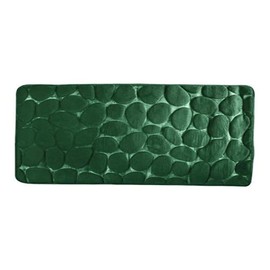 MSV 2108395 Galets Bath Mat Blue, dark green, 40 x 60 cm
