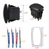 Amber Led Turn Signal Rocker Switch 7 PIN ON-Off-ON DPDT