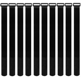 Set of 10, Extendable, Adjustable, Fixing Belt, Fastening Band, Velcro Band, Binding Belt, Binding Tape, Cargo Tightening Belt, Packing Prevention, Suitcase Belt, Luggage Belt, Non-Shrink, Strong,