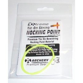 Archery TIE ON - BOWSTRING NOCKING NOCK POINT - (Assorted Colors) (NEON YELLOW)