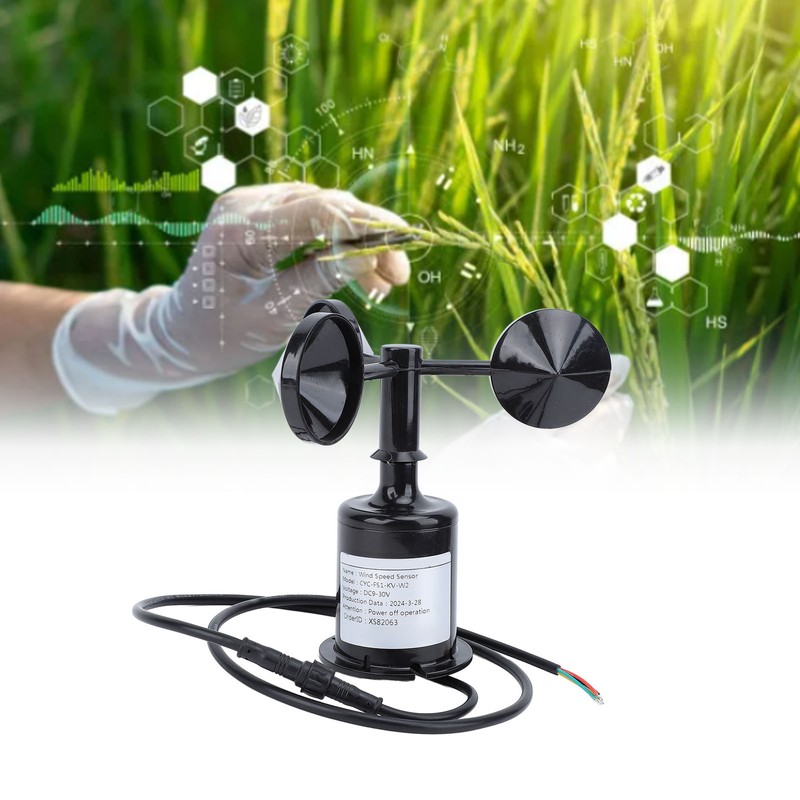 Wind Speed Sensor Professional High Accuracy 3 Cups Wind Speed