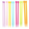 14 Pcs Knitting Needles Multicolour Portable 25cm Sweater Needle Plastic