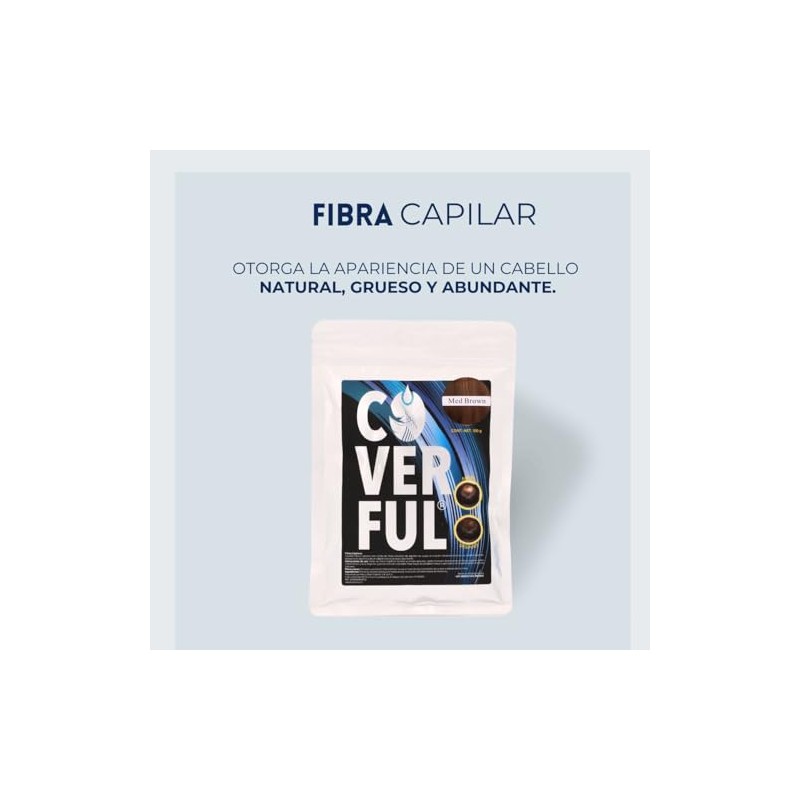 Fibra Capilar Coverful Premium 100 Gramos Para Cubrir Calvicie, Canas