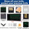 COMSREV Knife Display Case collect Pocket Knife Display Stand Military