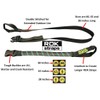 ROK Straps Motorcycle Adjustable Luggage Strap - Black/Blue/Green - 16mm