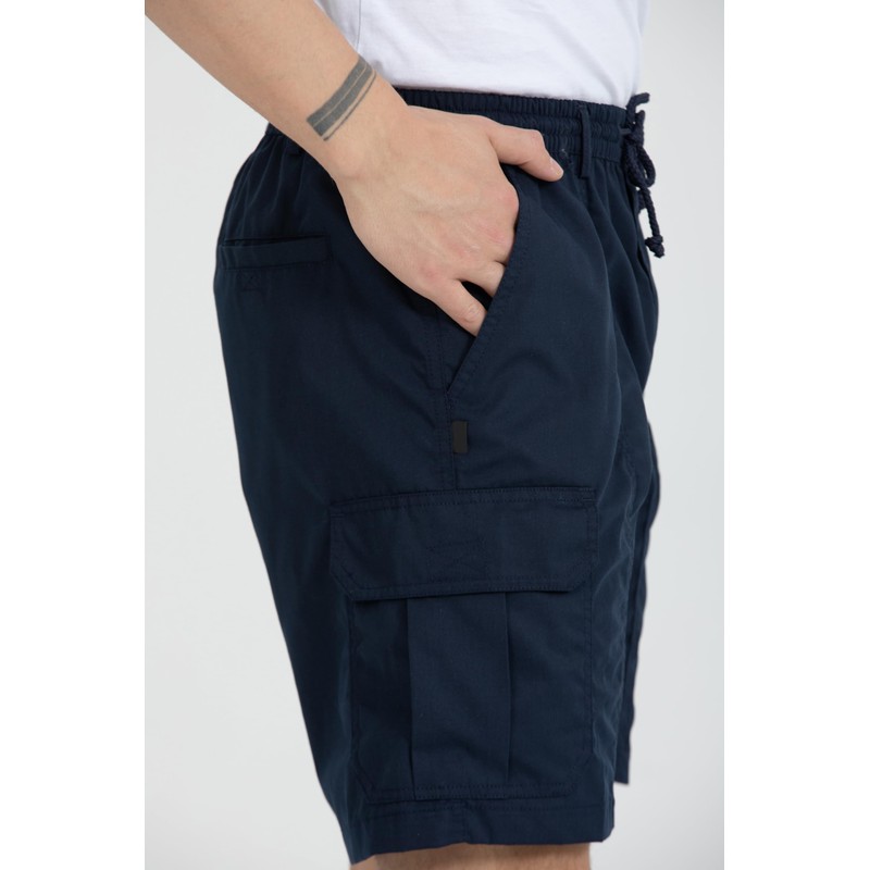 Kendindza Men's Cargo Shorts with Pockets, Zip and Drawstring -