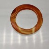 Unbranded Carnelian Agate Picture Frame Bead | 37x3.5mm | Orange