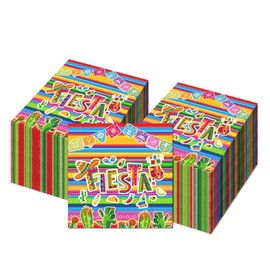 40Pcs Mexican Fiesta Napkins for Cinco De Mayo Party Supplies Mexican Fiesta Themed Disposable Lunch Paper Birthday Baby Shower Party Supplies