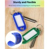 Uniclife 10 Pack 2 Inch Heavy Duty Plastic Keyrings in