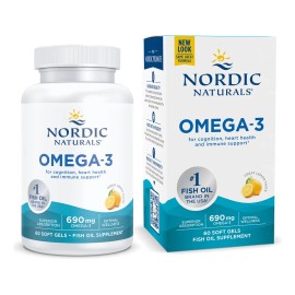 Omega 3 690 Mg Nordic Naturals Limón 60 Geles Cápsulas blandas