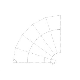 Tigtonic 4" Welded Pie Cuts (Back Purged) 90 Degree Elbow 304 Stainless Steel Exhaust