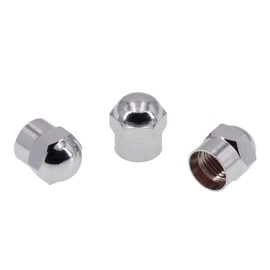 Levando Metal Valve Caps Chrome-Plated – Pack of 4 – Tyre Valve Caps for Car Tyres, Motorbikes, Scooters or Bicycles, Tailor-Made Metal Dust Caps