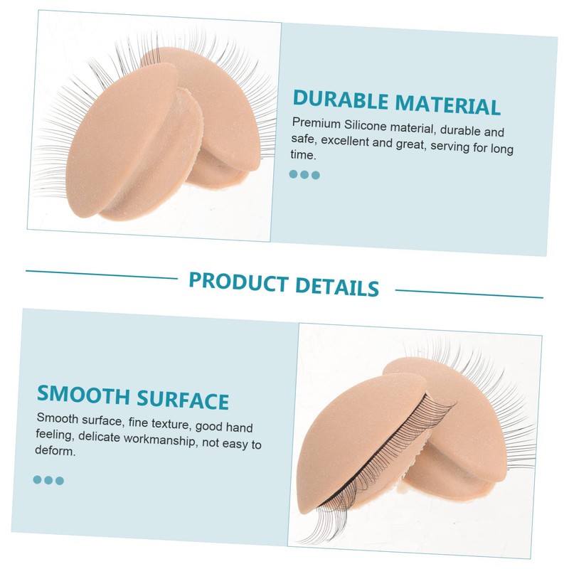 TOVINANNA 3pairs Removable Eyelids for Eyelash Practice Mannequin Replacement Modules