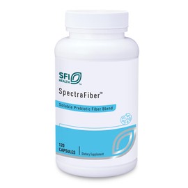 Klaire Labs SFI Health Spectrafiber - Hypoallergenic 9 Soluble Fiber Blend with Apple Pectin & Glucomannan, No Psyllium & Gluten-Free (120 Capsules)