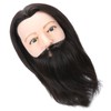 Salon Male Mannequin Head Human Hair Practice Hairdressing Training Head