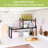 Across-Star Expandable Cabinet Shelf Organizer Rack, Stackable Kitchen Counter Storage