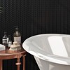 Livelynine Textured Rattan Wallpaper Black Peel and Stick Wall Paper
