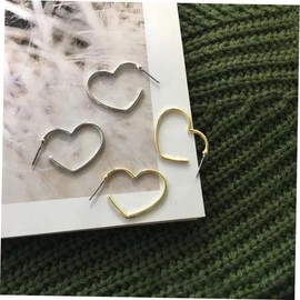 Healeved Fashionable Heart Shape Love Earrings for Women Chic Ear Pendants Decorative Girls Earrings