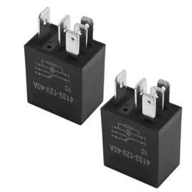 Vkinman 925-1648 2Pcs Relay Switch 5 Terminals 12V Replacement for Cub Cadet MTD Bolens Troy-Bilt White Outdoor Yard Man Stens Tractor Lawn Mowers Replace 725-1648