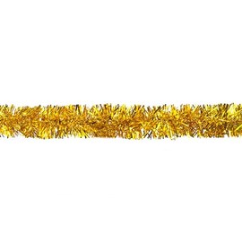 Creativery Christmas Garland 2 cm x 3 m - Tinsel Garland for Christmas Tree - Shiny Decorative Garland for Christmas - Tinsel Garland Christmas Tree Garland Party Garland - Gold