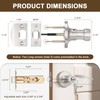 KNOBWELL 1 Pack Keyed Entry Door Handles Front Door Leverset