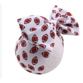 Sarlonter Football 7" Bow Headwrap for Baby Girls upto 4 Years