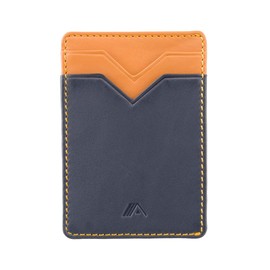 A-SLIM RFID Small Card Holder - Minimalist Front Pocket Wallet - Mens Leather Card Holder Wallet - Upright Credit Card Wallet - Jimi