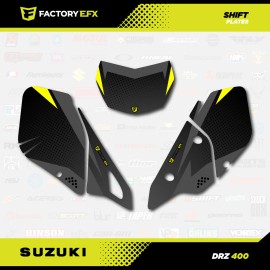 Factory EFX Gray Yellow Shift Graphics Kit fits Suzuki DRZ400SM Drz400s drz400 Supermoto DRZ