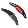 iJDMTOY High Gloss Black Genuine Carbon Fiber Large Paddle Extensions