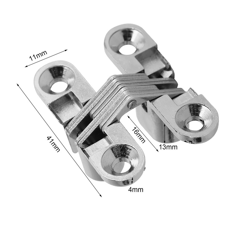 180 Degree Hidden Hinges Invisible Concealed Cross Door Hinge Easy