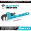 DURATECH 8-Inch Heavy Duty Pipe Wrench, Adjustable Plumbing Wrench, Malleable