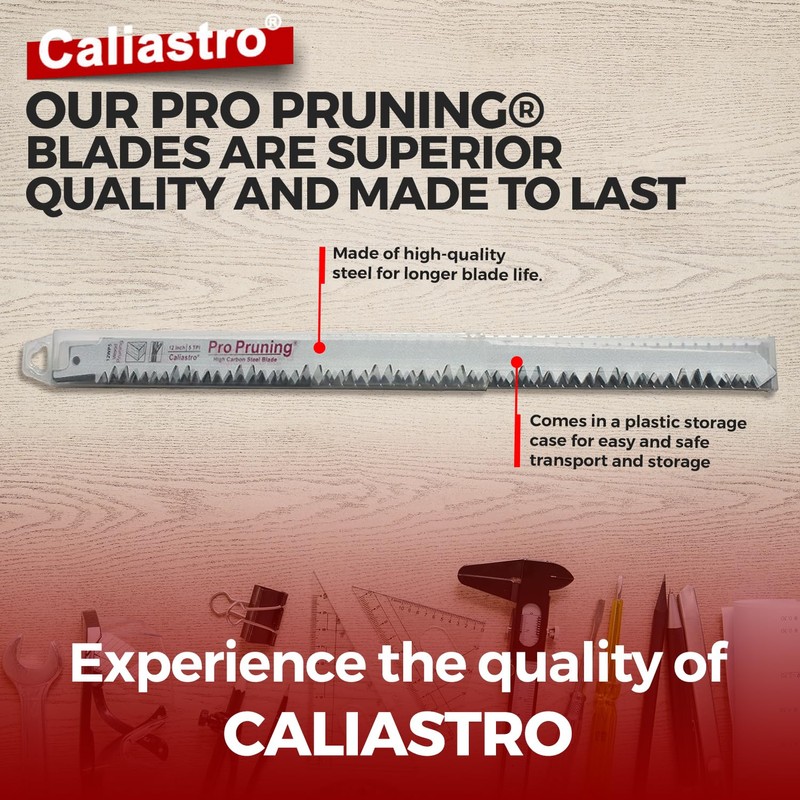 Caliastro 12-Inch Wood Pruning Saw Blades for Reciprocating/Sawzall Saws -